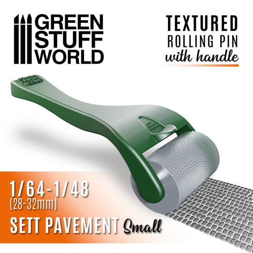 Rollin pin with Handle - Sett Pavement Small