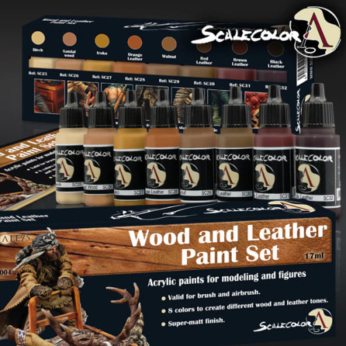 Scale75 - WOOD AND LEATHER PAINT SET