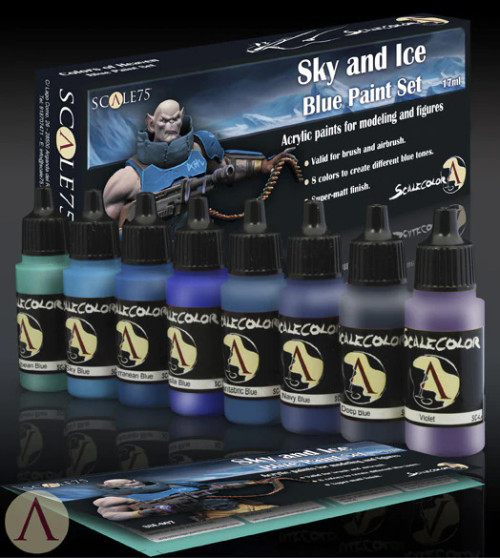 Scale75 - SKY AND ICE BLUE PAINT SET