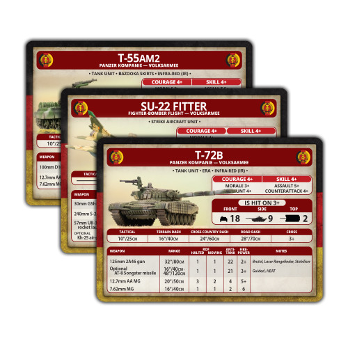 World War III - East German Unit Cards - WW3-06E