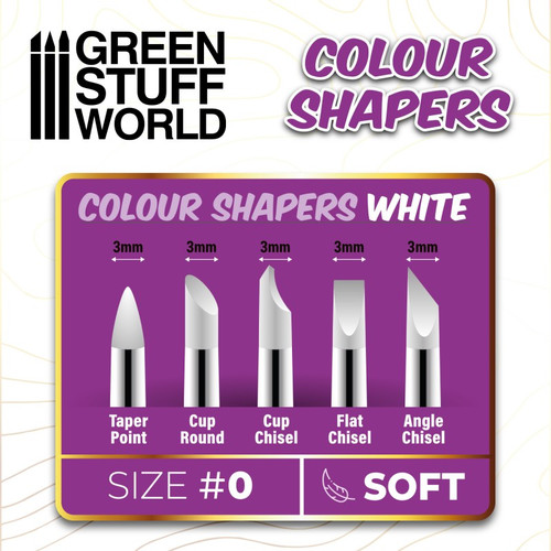 Colour Shapers Brushes SIZE 0 - SOFT