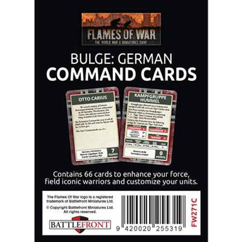 Bulge: German Command Cards - FW271C