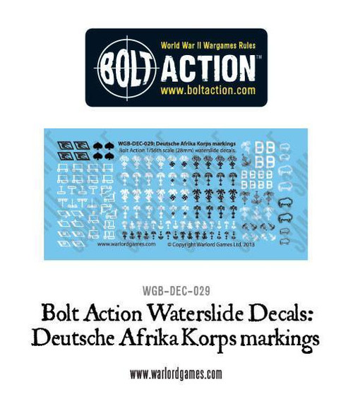 Deutsche Afrika Korps Markings - Decal Sheet - 28mm