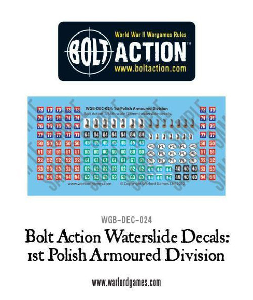 1st Polish Armoured Division - Decal Sheet - 28mm