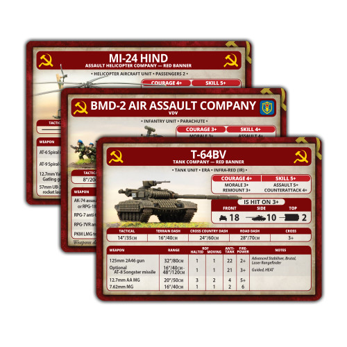 Red Dawn Unit Cards (86x Cards)