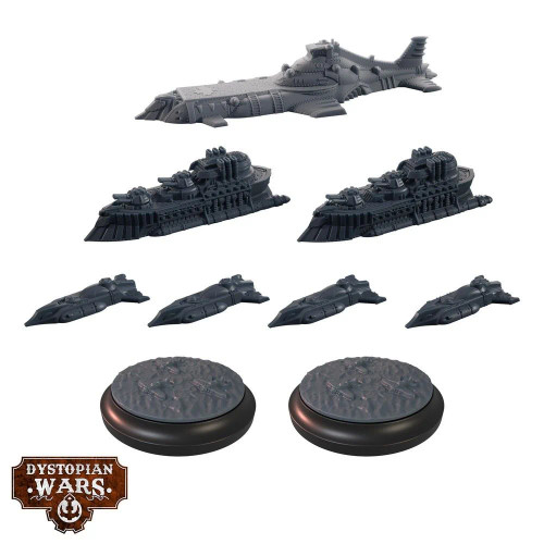 Dystopian Wars - Protecteur Battlefleet Set