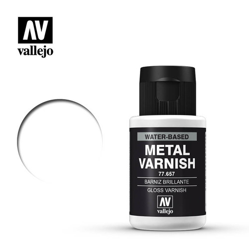 Gloss Metal Varnish - Metal Color Airbrush - 32ml