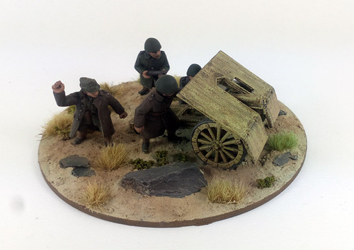 Greek Light Mountain Gun - Skoda M15 75mm & 4 Crew - GRK115