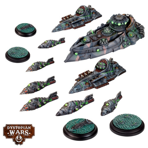 Dystopian Wars: Hypatia Battlefleet Set