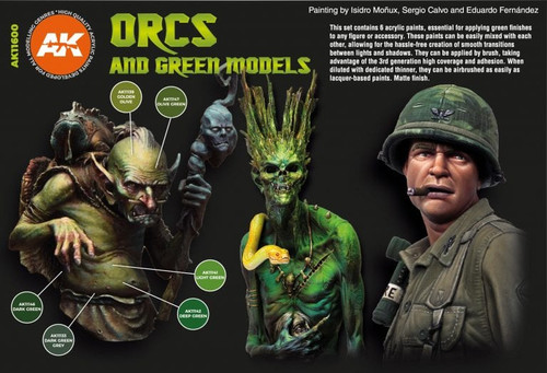 Orcs and Green Models Acrylic Paint Set - 3rd Gen Acrylics