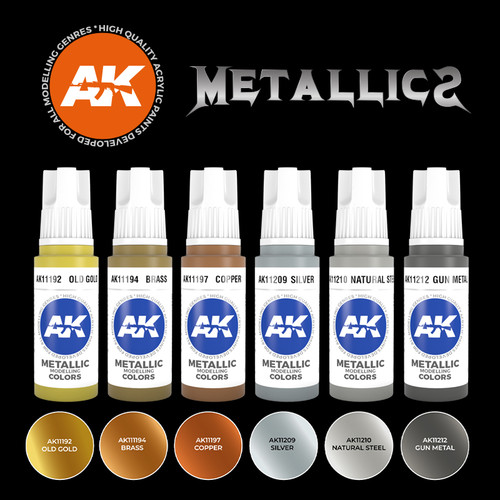 Metallics Acrylic Paint Set - 3rd Gen Acrylics