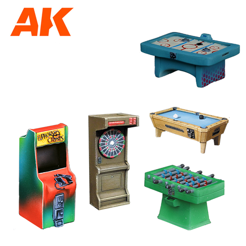 Arcade Machines (Poly-resin, 30-35mm scale)