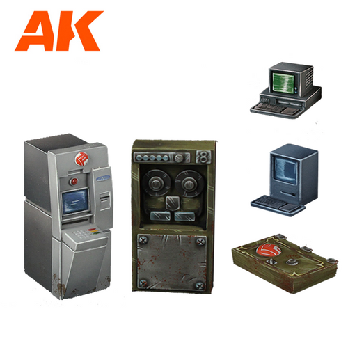 Bank Equipment (Poly-resin, 30-35mm scale)