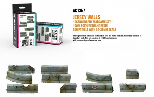 Jersey Walls (Poly-resin, 30-35mm scale)