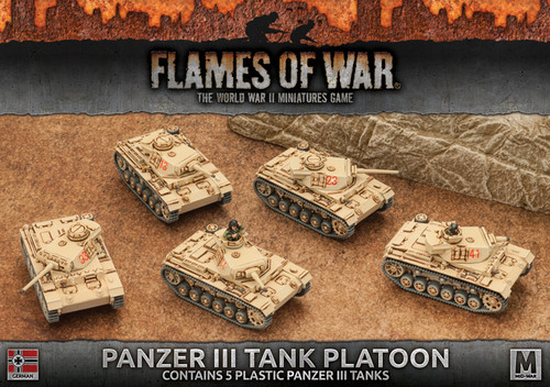 Panzer III Tank Platoon (Plastic) - GBX96