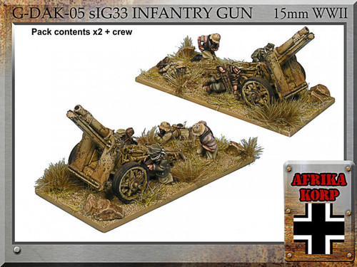 Afrika Korps sIG33 15cm Infantry Gun & Crew