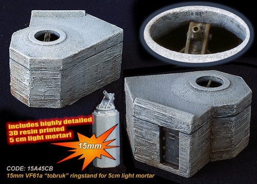 VF61a Tobruk with ringstand for 5cm Festungsgranatwerfer - Kick