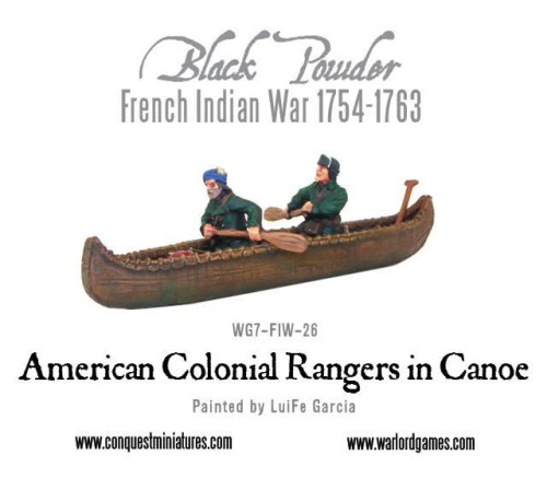 American Colonial Rangers in Canoe - Kick-Ass Mail Order