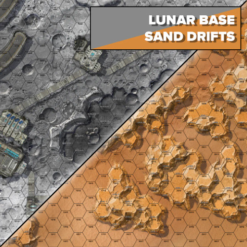 BattleTech: Battle Map B - Grasslands/Lunar