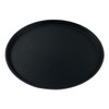 11" Round Black Non Slip Tray