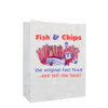 Large Grab & Go Fish & Chip Design White SOS Satchels 320 x 170 x 435mm PK 100