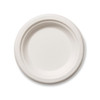 Bagasse Plate Round (150mm/6") White (TP1)