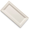 Bagasse Plate Rectangle (254x127mm/10x5") White