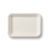 Bagasse Chip Tray (185x135x23mm/7x5") White (C2-Shallow)