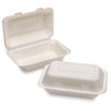 Bagasse Lunch Box (232x155x78mm/9x6") White