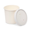 Paper Soup Cup+Lid (340ml/12oz) White