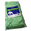 Green Microfibre Cloths 40 x 40cm PK10