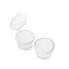 Microwave Portion Pot Round PP (28ml/1oz) Clear Hinged
