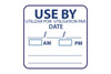 USE BY LABEL 25mm x 25mm 