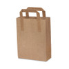 Small Brown 70gsm External Handle Bag (190x80x250mm/7x3x10") 