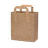 Medium Brown 70gsm External Handle Bag (220x100x240mm/9x4x9") 