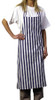 Bib Apron Blue & White Stripe 70cm x 97cm