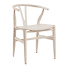 Wishbone Style Arm Chair White Wash 