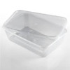  Medium Plastic Microwave Container 500ml with lids