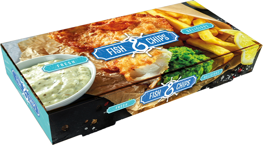 Large Fish and Chip Boxes Pk 100
