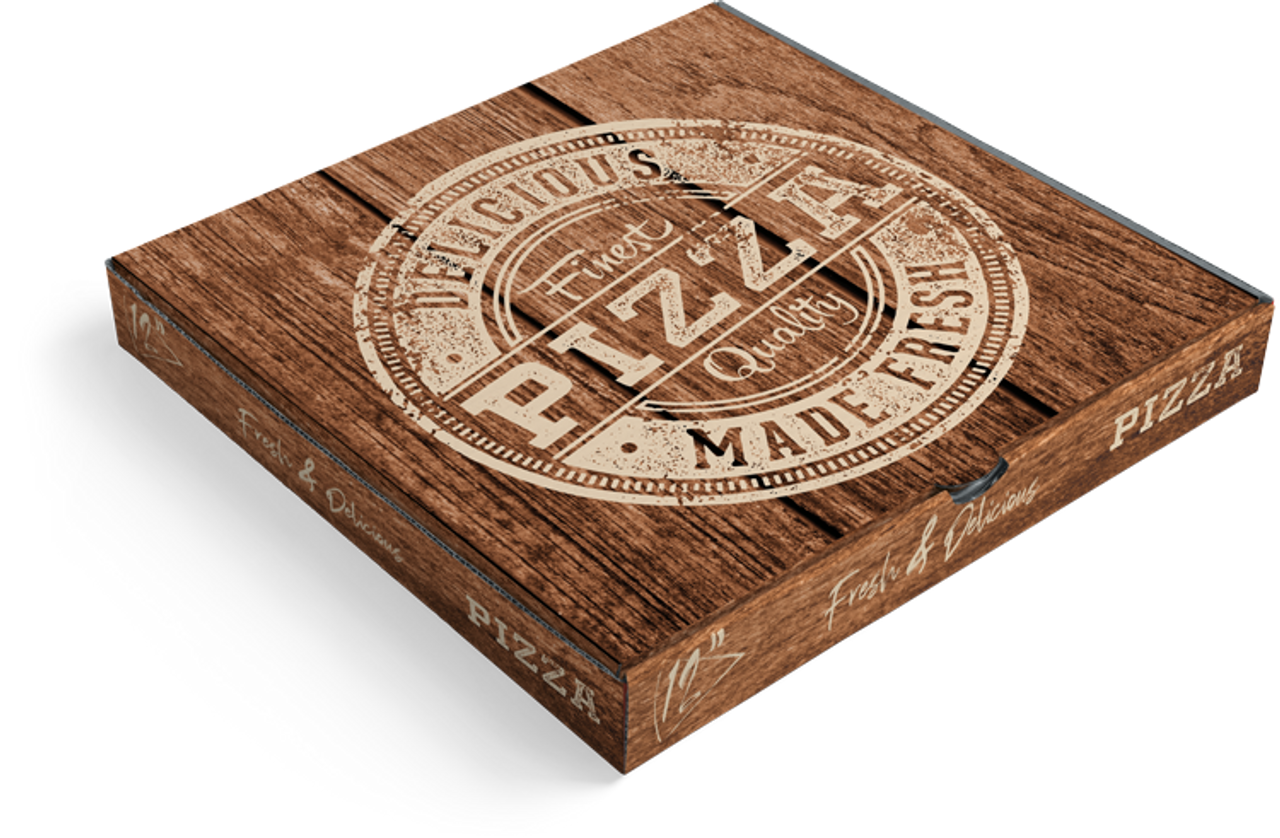 Wood Effect Pizza Box 16" pk 50