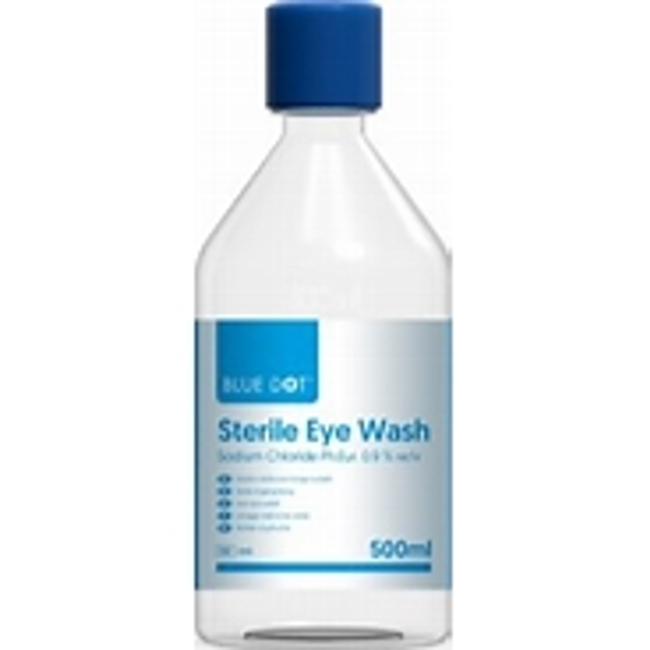 500ml Blue Dot Eye Wash Solution In Round Bottle (Each)