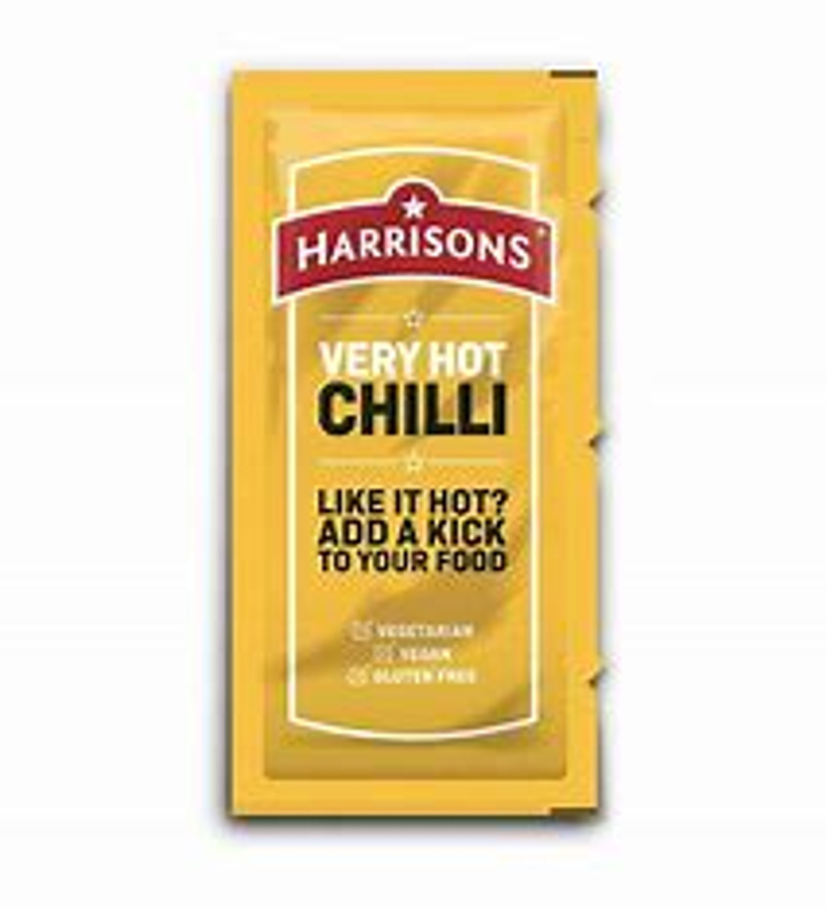 Harrisons Very Hot Chilli Sauce Sachet (Case of 200 x10g)