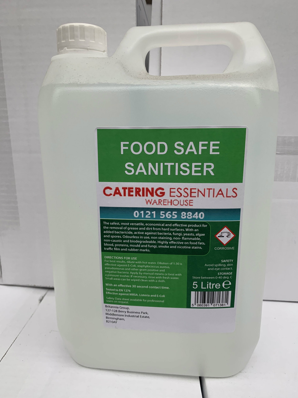 Catering Essential Food Safe Sanitiser  5ltr