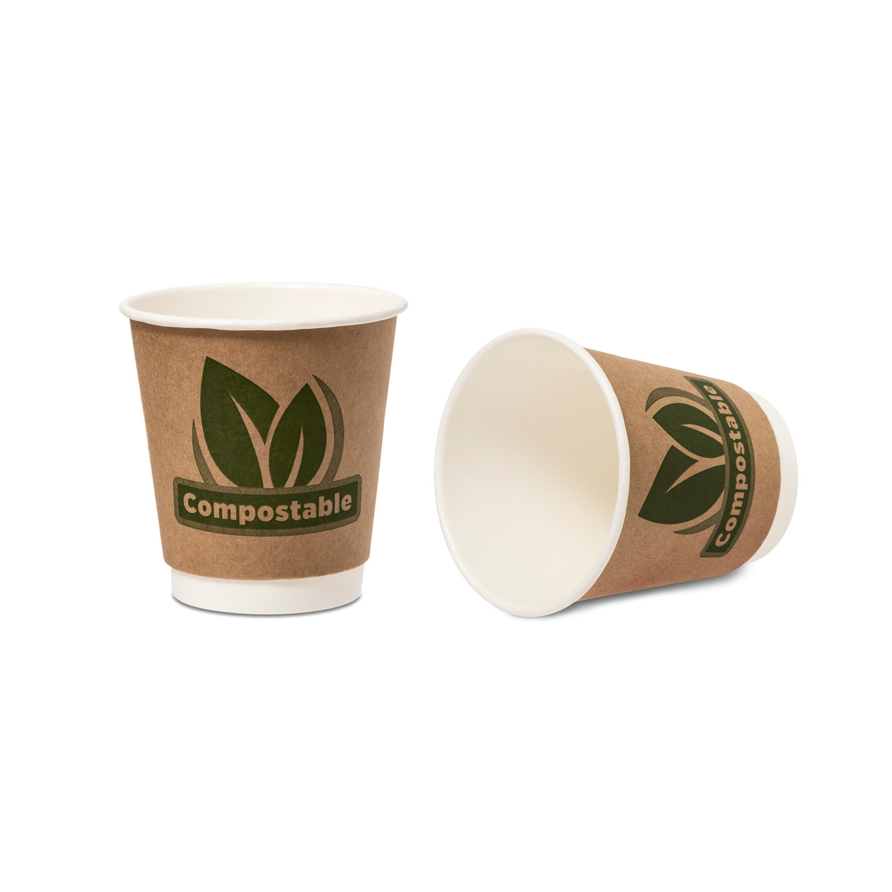 Double Wall Hot Drink Cup 296ml/10oz) Brown Aqueous
