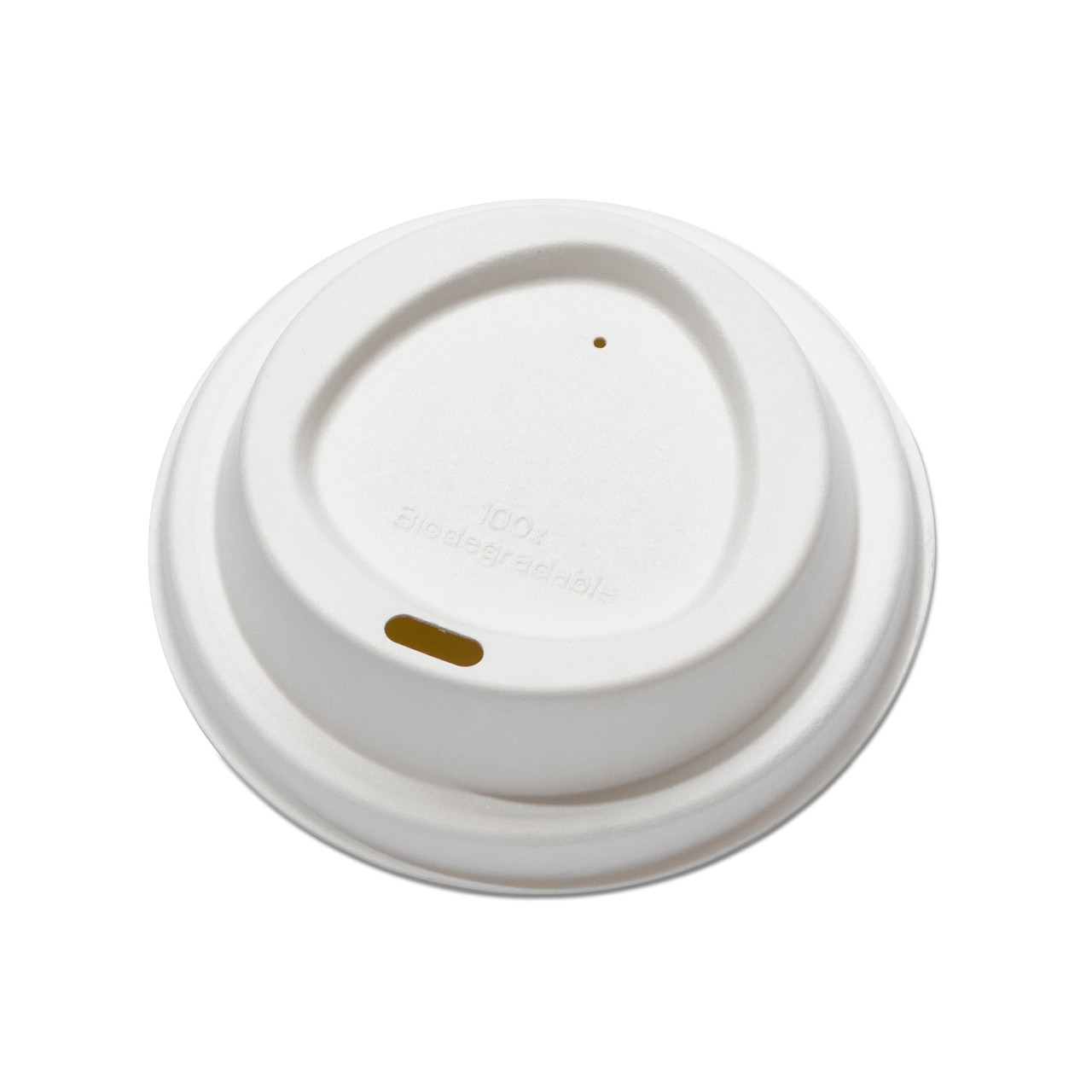 Fiber Sip Through Domed Lids (340ml/12oz)(453ml/16oz)White