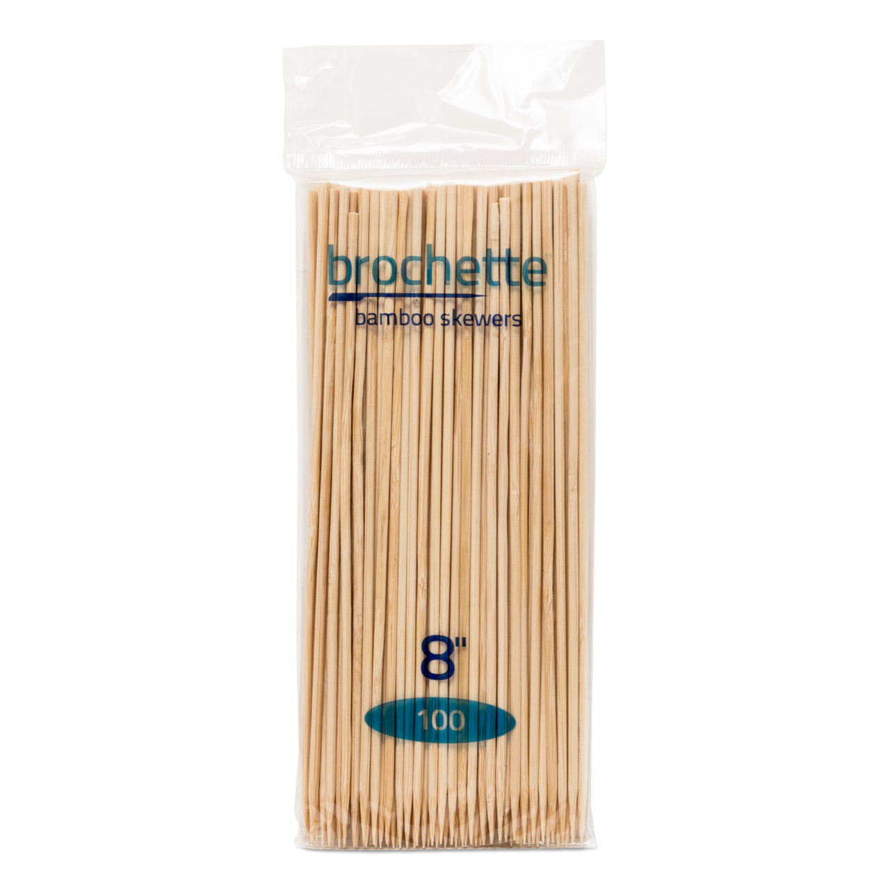 Bamboo Skewer Round (203x3mm/8") S/Point (Retail Pack)