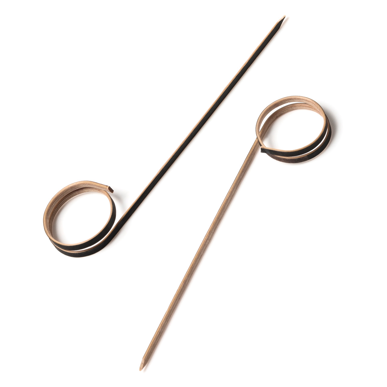 Bamboo Skewer Side Twisted (90mm/3.5") S/Point Black