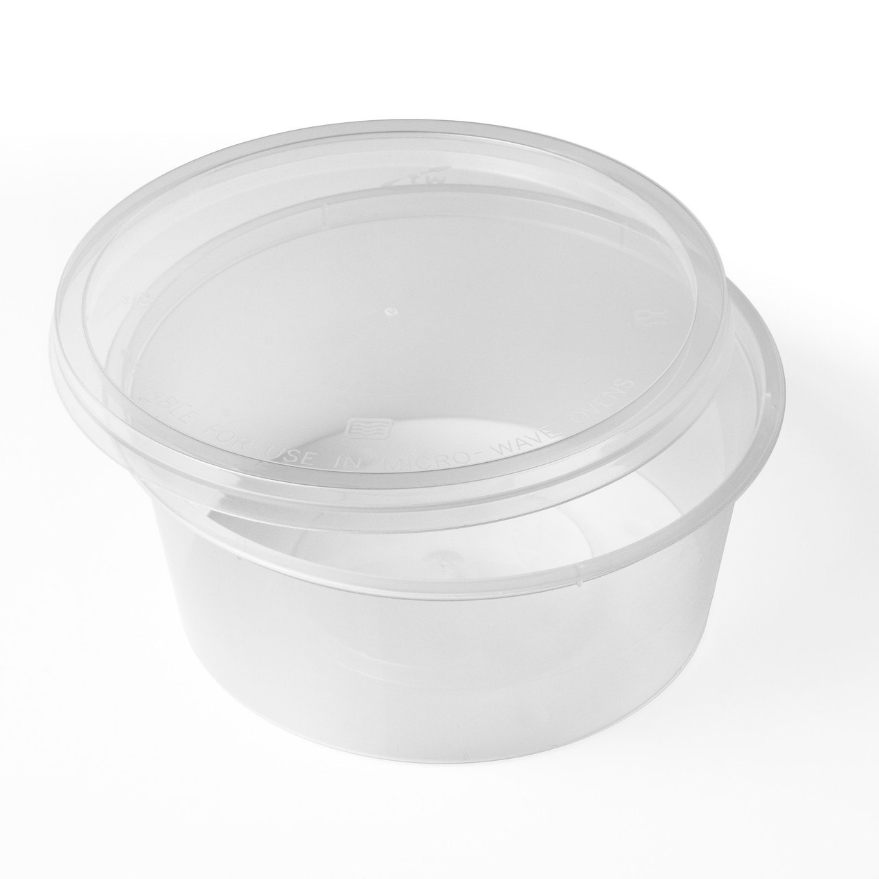 Microwave Container Round PP (342ml/12oz) Clear