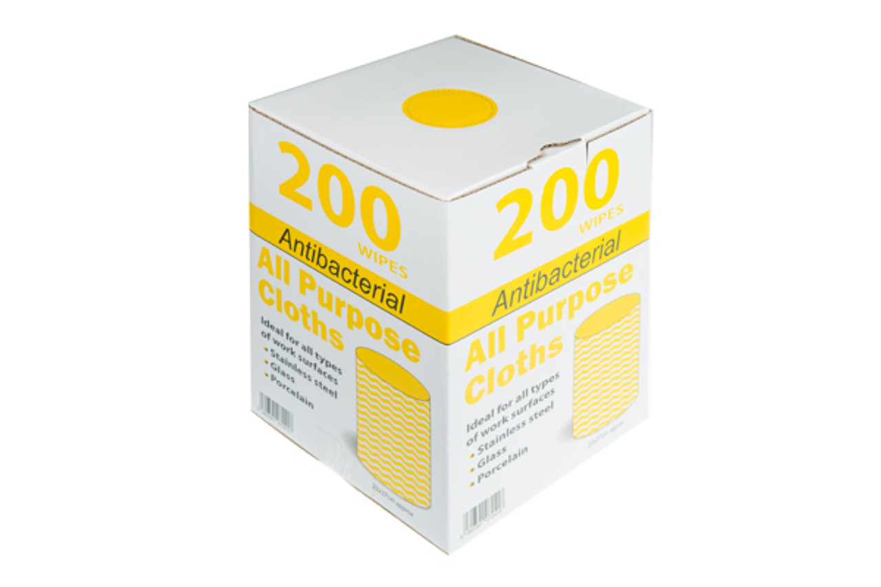  Boxed Roll Contract All Purpose Cloths Yellow (200)
