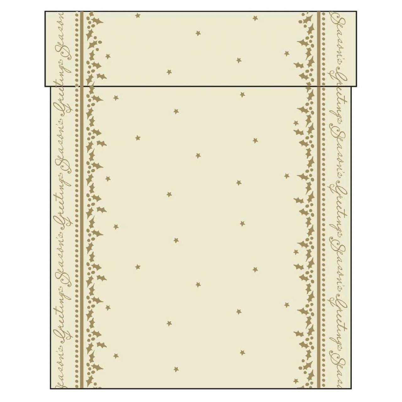 Swansoft Winter Greetings Airlaid Table Runner 38cm x 12m (Pack 6)